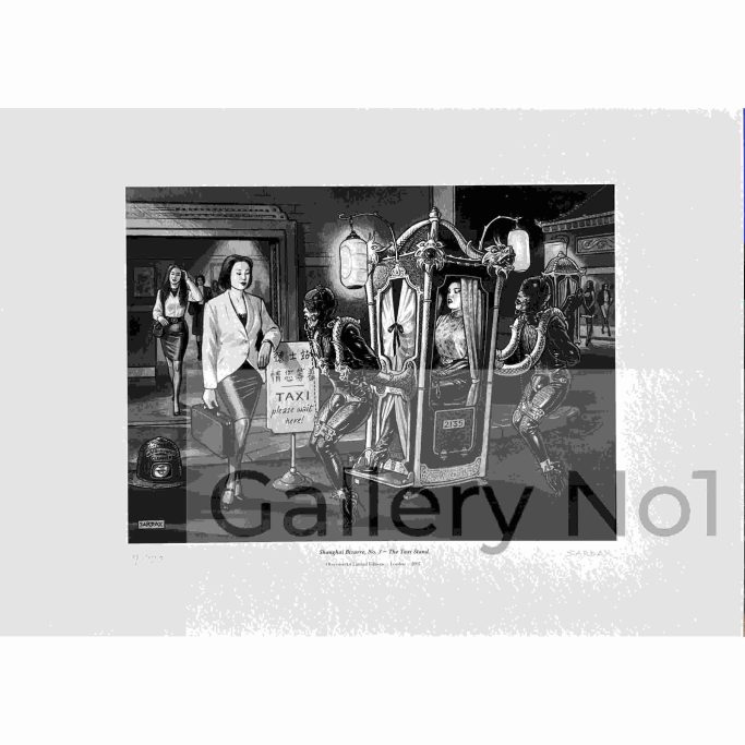Search for Shanghai Bizarre No 3 print by Sardax for sale