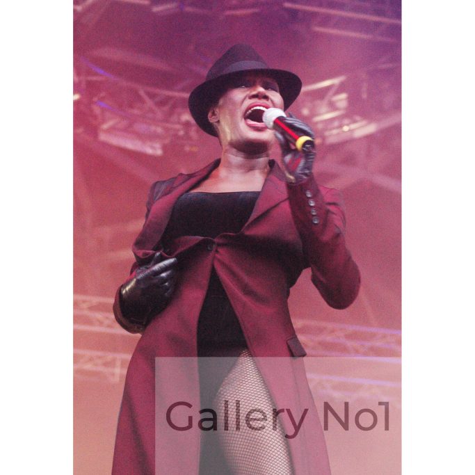 Find photograph of Grace Jones in concert by Paul Windsor