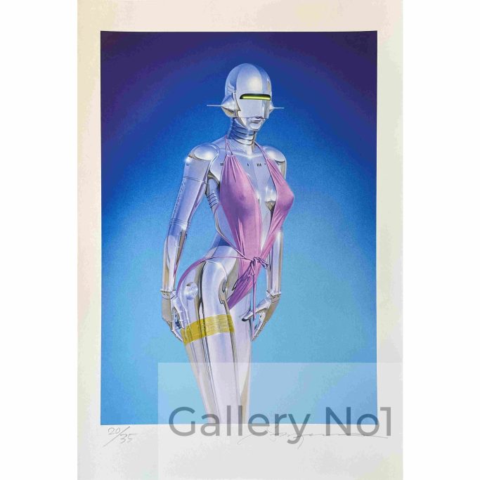 Find copy of Hajime Sorayama Sexy Robot – Pink Swimsuit for sale