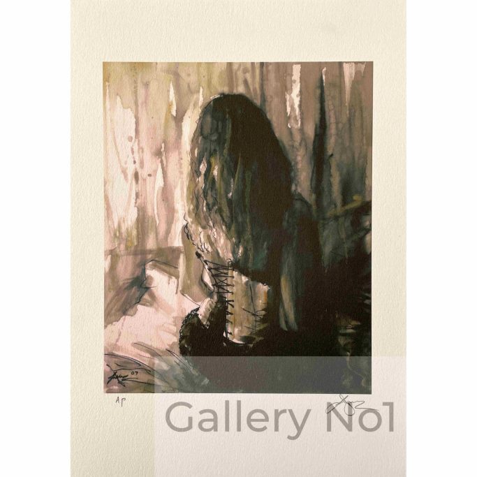 Look for Lee Jones print of a women in a corset
