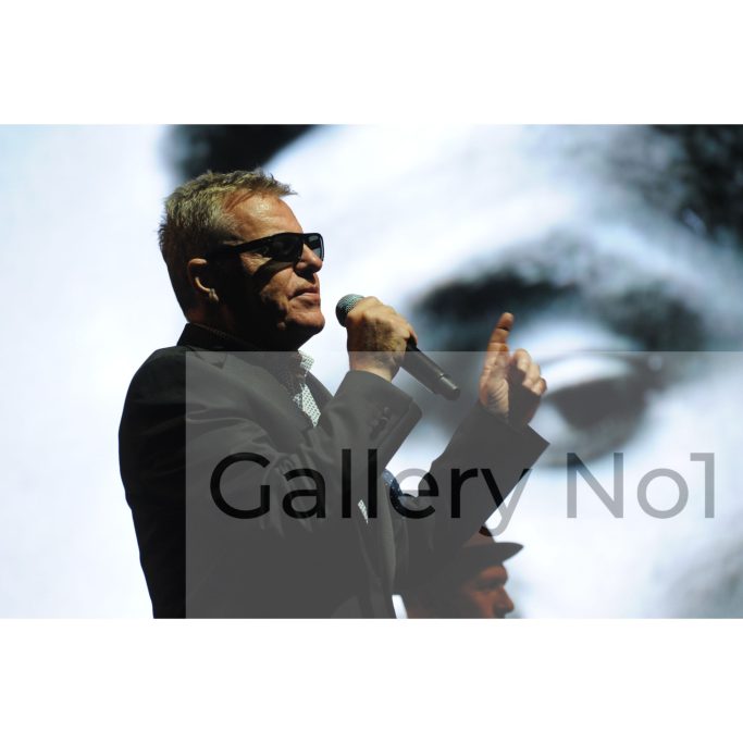 Find photographs of Suggs from Madness on stage for sale